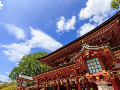 パワースポットとしても知られている学業の神、太宰府天満宮