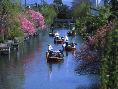 日本情緒溢れる水郷柳川川下り