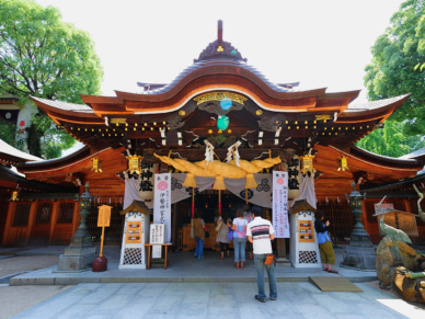 「博多祇園山笠」で有名な「櫛田神社」