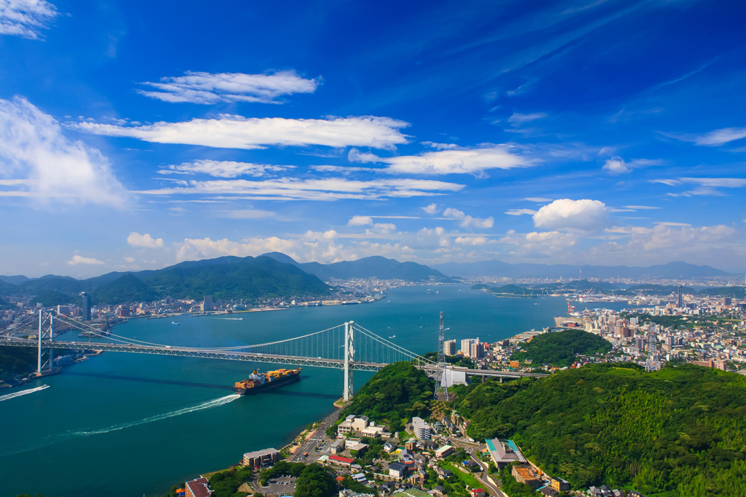 関門海峡の景観