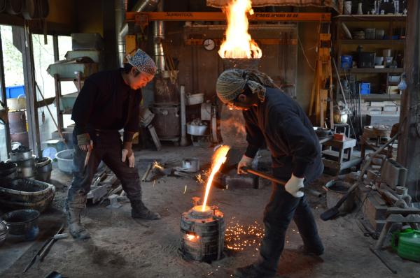 芦屋釜の鋳物師
